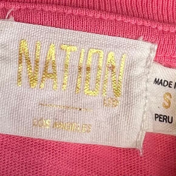 Nation LTD Evereve 2024 Alix Oversized Henley Top in Babydoll Size Small - Picture 7 of 9